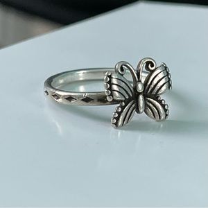 James Avery butterfly ring